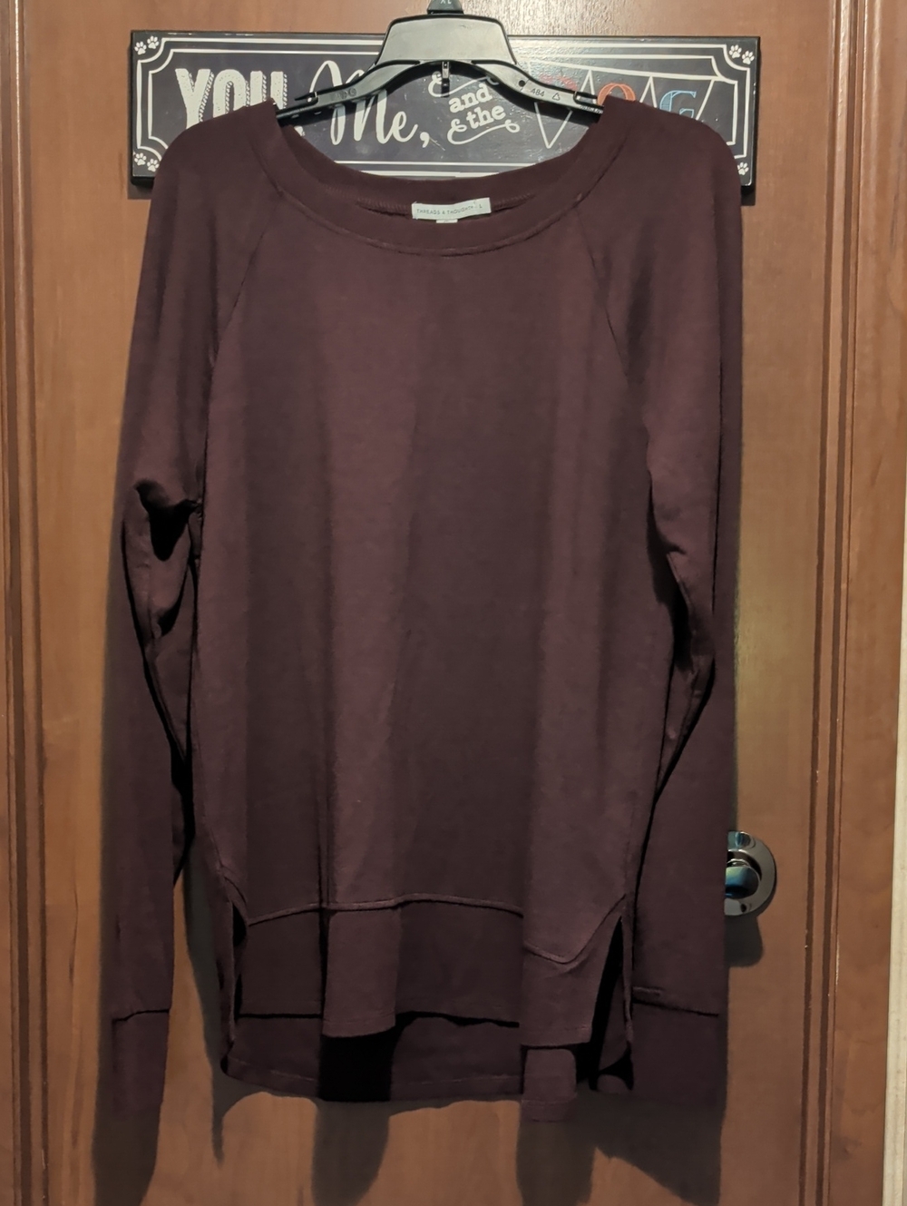 Threads 4 Thought Women's Maroon Pullover Sweatshirt